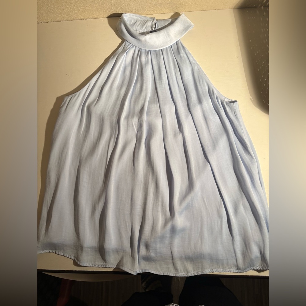 Banana Republic Pale Blue Halter Tank Top